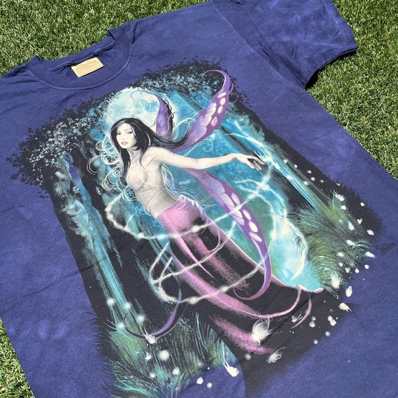 VTG 00’s / Y2K Deadstock The Mountain Purple Moon Fairy Tee - Picture 5 of 7